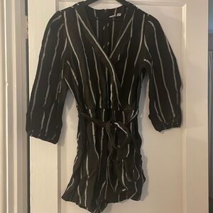 Linen striped romper - GAP